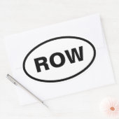 Rij ovale auto stickers (Envelop)