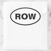 Rij ovale auto stickers (Tas)