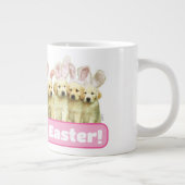 Rij puppy konijnen grote koffiekop (Rechts)