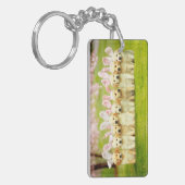 Rij puppy konijnen sleutelhanger (Voorkant Links)