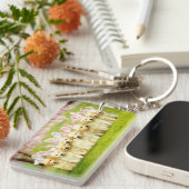 Rij puppy konijnen sleutelhanger (Voorkant Rechts)