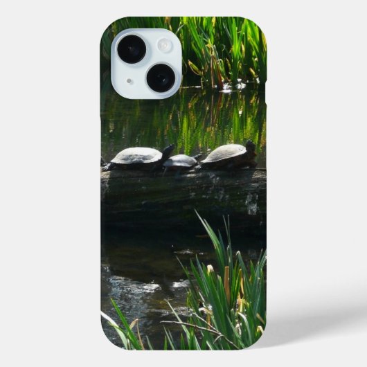 Rij schildpadden groene natuur foto Case-Mate iPhone case (Achterkant)