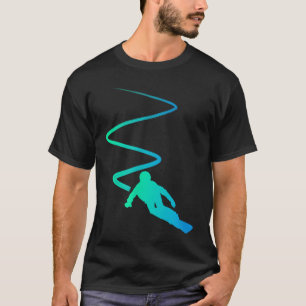 Rij Ski Snowboard Skibril Skien Sneeuw Snowboarder T-shirt