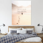 Rij uw eigen pad Creëer een unieke bestemming Canvas Afdruk (Insitu (Slaapkamer))
