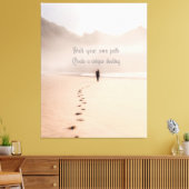 Rij uw eigen pad Creëer een unieke bestemming Canvas Afdruk (Insitu (Woonkamer))