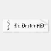 Rij van Asclepius [medisch symbool] Bumpersticker (Voorkant)