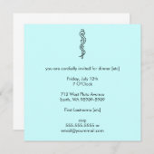 Rij van Asclepius [medisch symbool] Kaart (Voorkant / Achterkant)