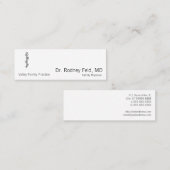 Rij van Asclepius [medisch symbool] Mini Visitekaartje (Voorkant / Achterkant)