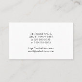 Rij van Asclepius [medisch symbool] Visitekaartje (Achterkant)