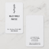 Rij van Asclepius [medisch symbool] Visitekaartje (Voorkant / Achterkant)