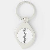 Rij van Asclepius Sleutelhanger (Voorkant)
