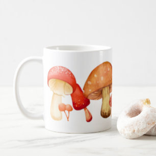 Rij van Cute Mushroom Fungi Lover Mycology Koffiemok