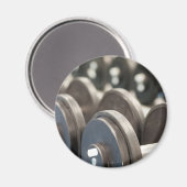 Rij van de Dumbbells Closeup Magneet (Voorkant / Achterkant)