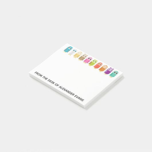 Rij van de eigenaar post-it® notes (Schuin)