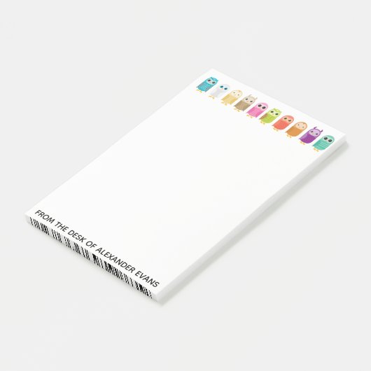 Rij van de eigenaar post-it® notes (Schuin)