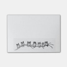 Rij van de Eigenaren Post-it Nota's