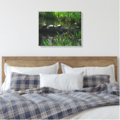 Rij van de groene Natuur van Turtles Foto Canvas Afdruk (Insitu (Slaapkamer))