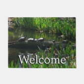 Rij van de groene Natuur van Turtles Foto Deurmat (Voorkant)