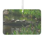 Rij van de groene Natuur van Turtles Foto Luchtverfrisser (Achterkant)