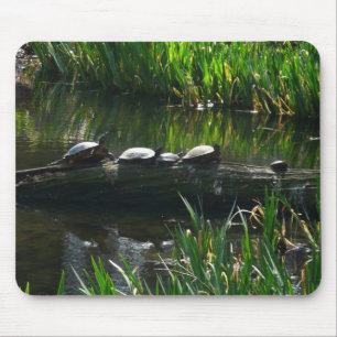 Rij van de groene Natuur van Turtles Foto Muismat