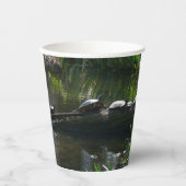 Rij van de groene Natuur van Turtles Foto Papieren Bekers (Voorkant)