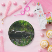 Rij van de groene Natuur van Turtles Foto Papieren Bordje (Feest)