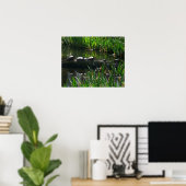 Rij van de groene Natuur van Turtles Foto Poster (Thuiskantoor)