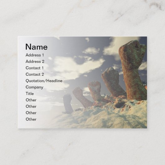 Rij van de lijsten visitekaartje (Voorkant)