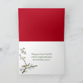 rij van de militaire kousen van Kerstmis Feestdagen Kaart (Binnen)