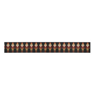 Rij van de Red and Gold Kerstmis-krakers Grosgrain Lint