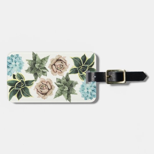 Rij van de Succulenten Bagagelabel (Voorkant horizontaal)