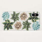 Rij van de Succulenten Case-Mate iPhone Case (Achterkant (horizontaal))