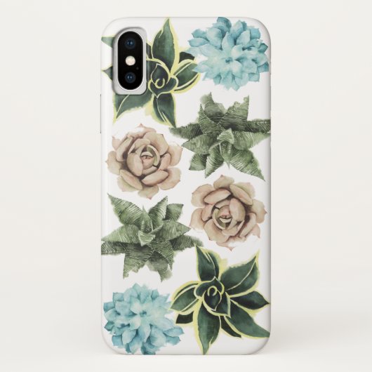 Rij van de Succulenten Case-Mate iPhone Case (Achterkant)