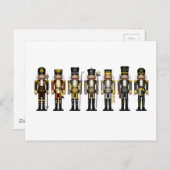 Rij van de zeven Gay Beer Pride Flag Nutcrackers Briefkaart (Voorkant / Achterkant)