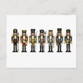 Rij van de zeven Gay Beer Pride Flag Nutcrackers Briefkaart (Voorkant)