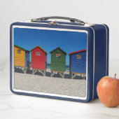 Rij van een kort gekleurde doorbraakhut (In situ)