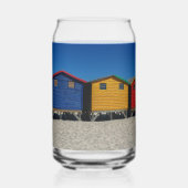 Rij van een kort gekleurde doorbraakhut blikvorm glas (Achterkant)