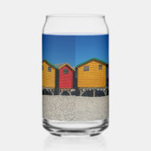 Rij van een kort gekleurde doorbraakhut blikvorm glas (Rechts)