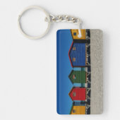 Rij van een kort gekleurde doorbraakhut sleutelhanger (Voorkant)