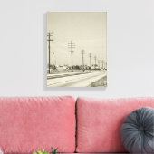 Rij van elektriciteitscentrales canvas afdruk (Insitu (Woonkamer))