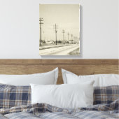 Rij van elektriciteitscentrales canvas afdruk (Insitu (Slaapkamer))