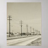 Rij van elektriciteitscentrales poster (Voorkant)