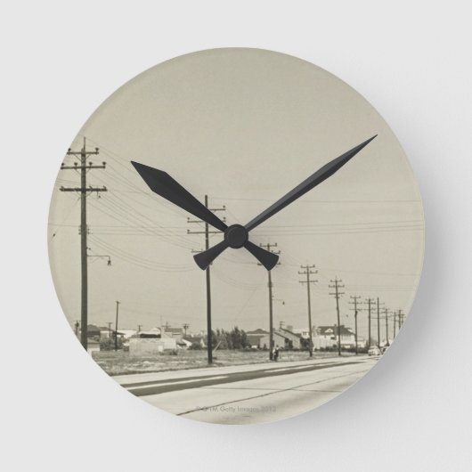 Rij van elektriciteitscentrales ronde klok (Voorkant)