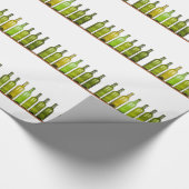 Rij van flessen cadeaupapier (Hoek)