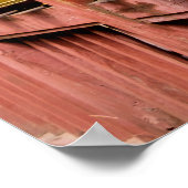 rij van gebeddenwielen poster (Hoek)