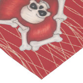 Rij van het gothisch rode hart met Botten spieren Korte Tafelloper (Hoek)