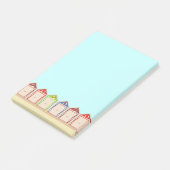 Rij van kleurrijke doorbraakhutten post-it® notes (Schuin)