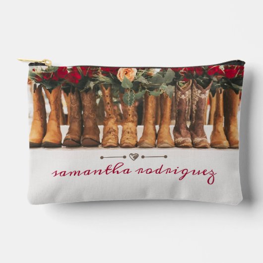 Rij van laarzen met Rozen Etui (Voorkant)