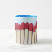 Rij van matches mok (Midden)