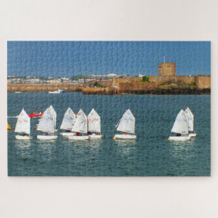 Rij van Optimistische boten Legpuzzel